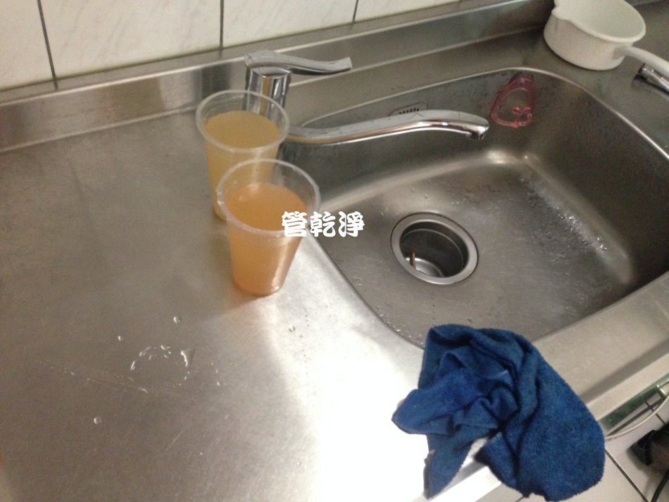 水龍頭流出黃金? ( 竹北 民生街 水管清洗 )