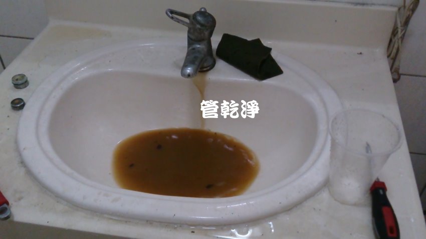 水龍頭流出海帶? 桃園 蘆竹 南工路 清洗水管